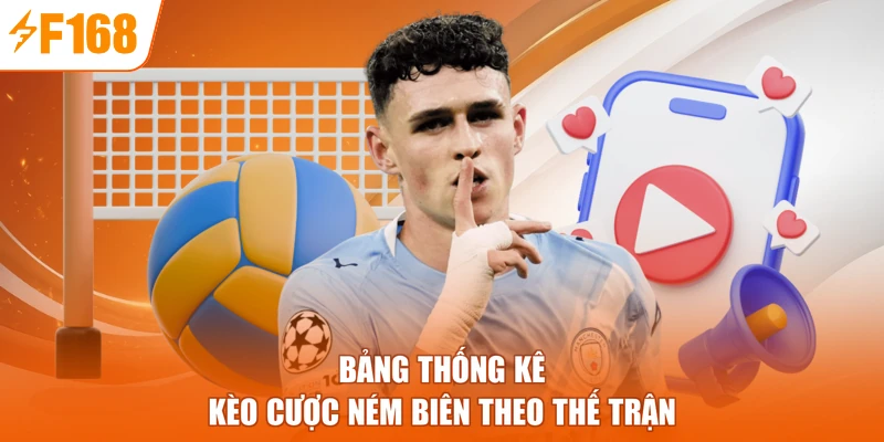 Bảng thống kê kèo cược ném biên theo thế trận